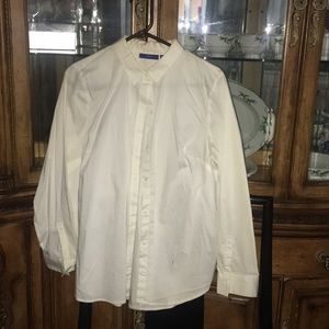 White button down